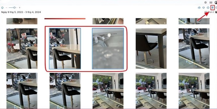 Cách xóa ảnh trên iCloud bằng máy tính bước 4